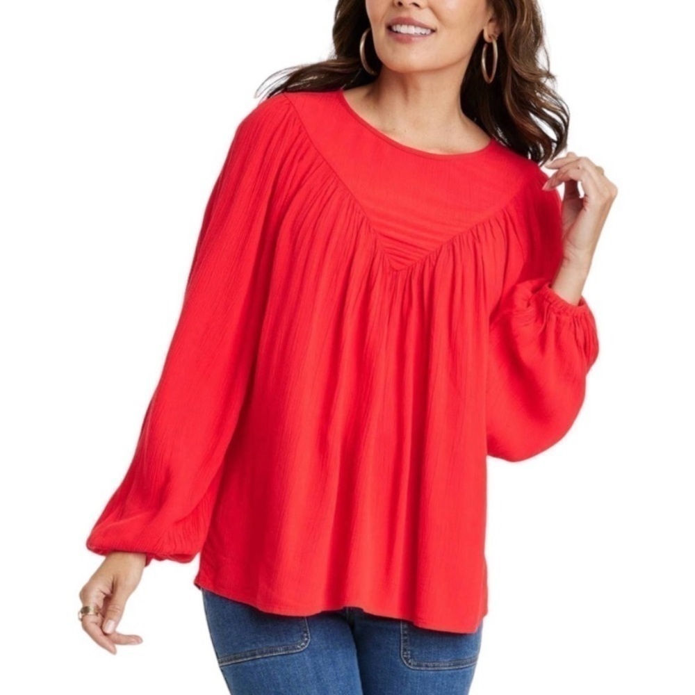 Knox Rose Women's Tops Knox
Rose Bishop Long Sleeve
Blouse